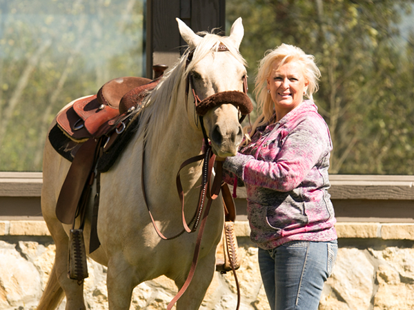 Woman with horse